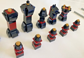 LEGO 40174 Iconic Chess Set - Complete Pieces Lot + Partial Board - READ