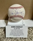 Dennis Eckersley Autographed MLB Baseball w/ COA Hidden Treasures TriStar Cubs