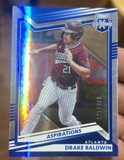 2022 Panini Elite Extra Edition - Drake Baldwin #96 Aspirations Blue /349 RC