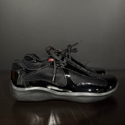 PRADA American Cup Sneaker Black Patent Size 7UK (8-8.5M) Men
