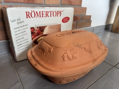 Original RÖMERTOPF Tonbräter (Rustico, ca. 5 kg)   Guter Zustand & OVP