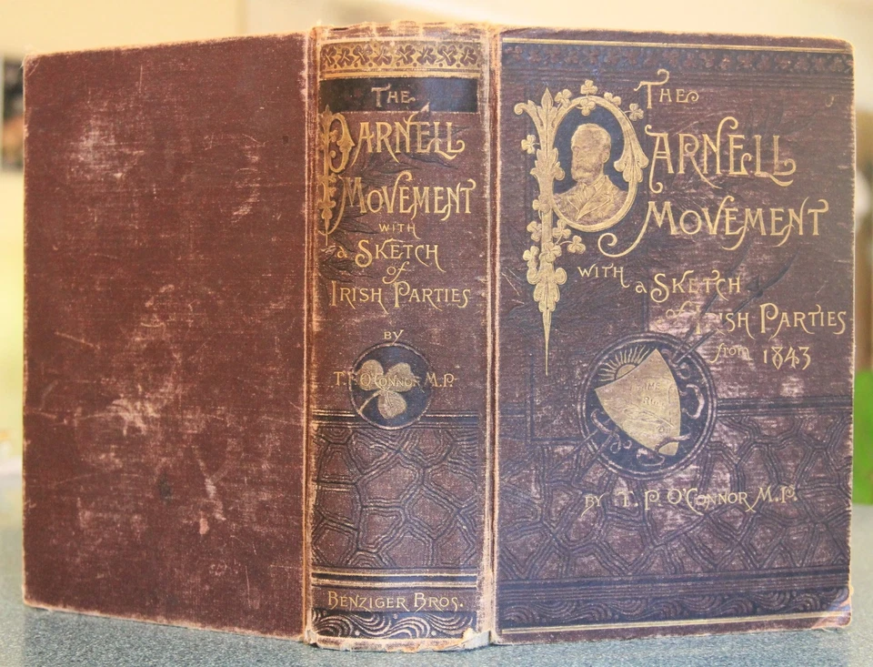 The Parnell Movement, & Irish Parties from 1843, T.P. O'Connor, HC, 1889, illus - Image 2 of 4