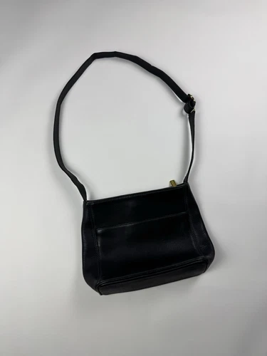 Borsa a tracolla Coach vintage pelle ciottoli Sonoma nera tracolla regolabile 4924 vintage