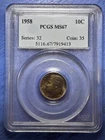 1958 Roosevelt Dime - PCGS MS67
