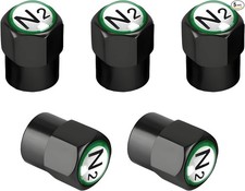 5pcs Metal Tire Valve Stem Caps With Sealing Ring Leakproof For Car Motobike
