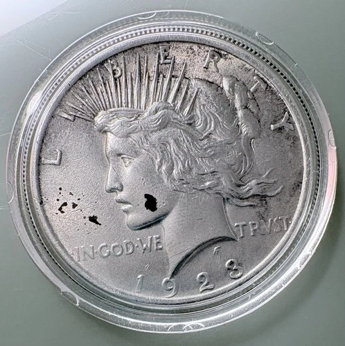 1923 Philadelphia US Peace Dollar Coin, 90% Silver, Constitutional Low Reserve