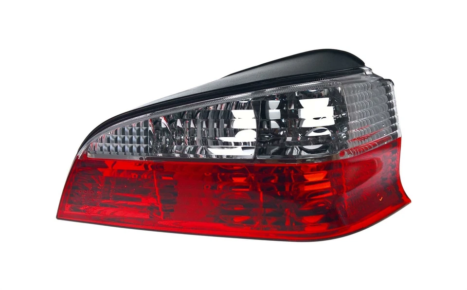 Pair of CRYSTAL RED CLEAR REAR TAIL LIGHTS to fit PEUGEOT 106 96- — 第 2/3 张图片