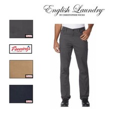 English Laundry Men's Suede Stretch Twill Pant H51