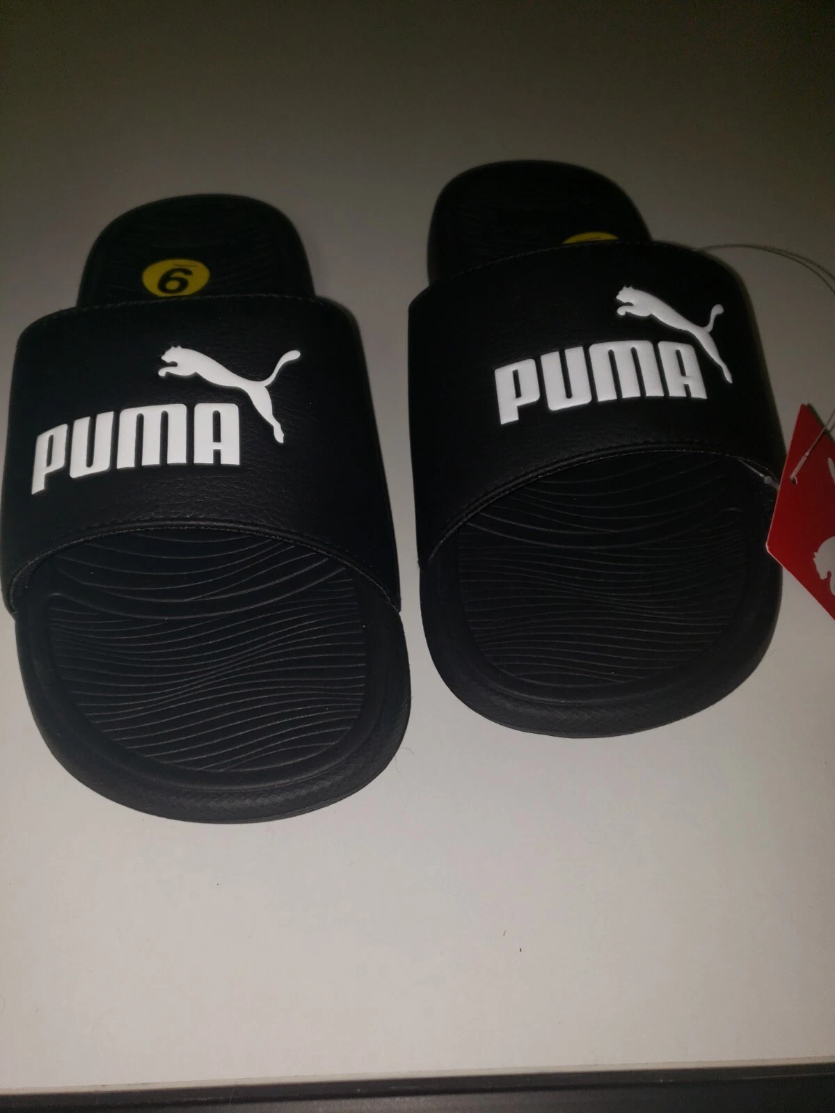 SANDALI PUMA COOL CAT SLIDE TAGLIA 9 BIANCHI E NERI