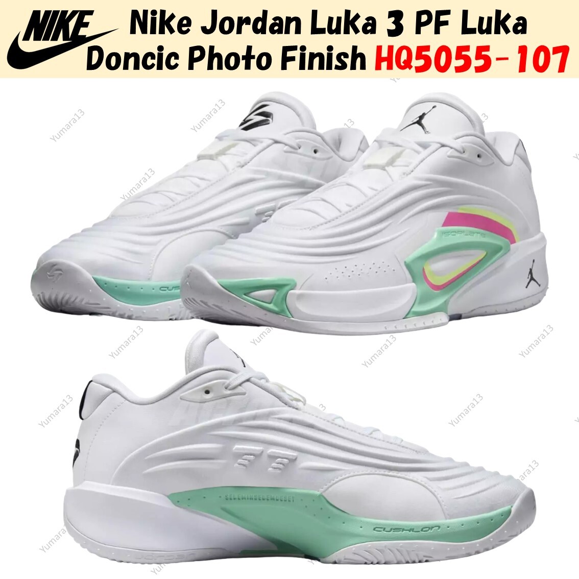 Nike Jordan Luka 3 PF Luka Doncic Photo Finish HQ5055-107 Men's