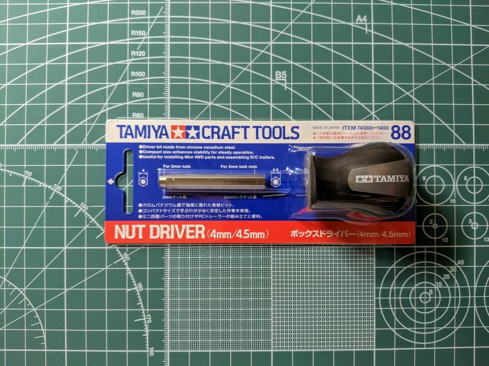 Tamiya Craft Tools NUT DRIVER (4mm/4.5mm) 74088 - Image 2 of 2