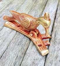 Woodpecker Door Knocker Handmade Brass Bell