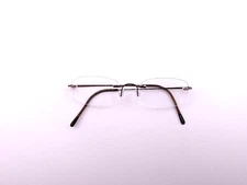 Marchon Eyeglasses, Frames Only, Airlock 2, xx-xx-135, Metal, Brown, Rimless