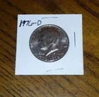 1976 D Mint Bicentennial Kennedy Half Dollar + Coin Holder