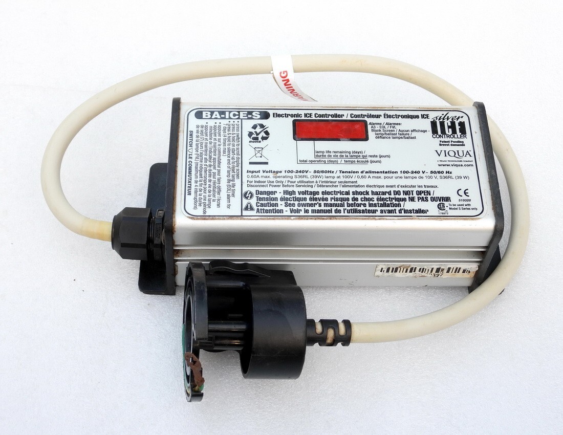 BA-ICE-S ICE CONTROLLER + S1Q-PA/2 S1QPA2 UV DISINFECTION LAMP