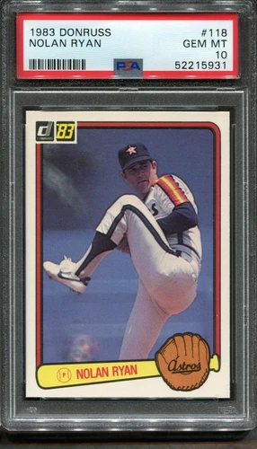 1983 Donruss #118 Nolan Ryan PSA 10 HOF Houston Astros
