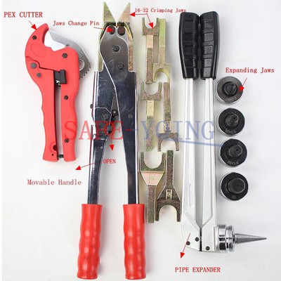 PEX-1632M Manual Pipe Expander Kit Tube Flaring Tool Kit for Machine Maintenance