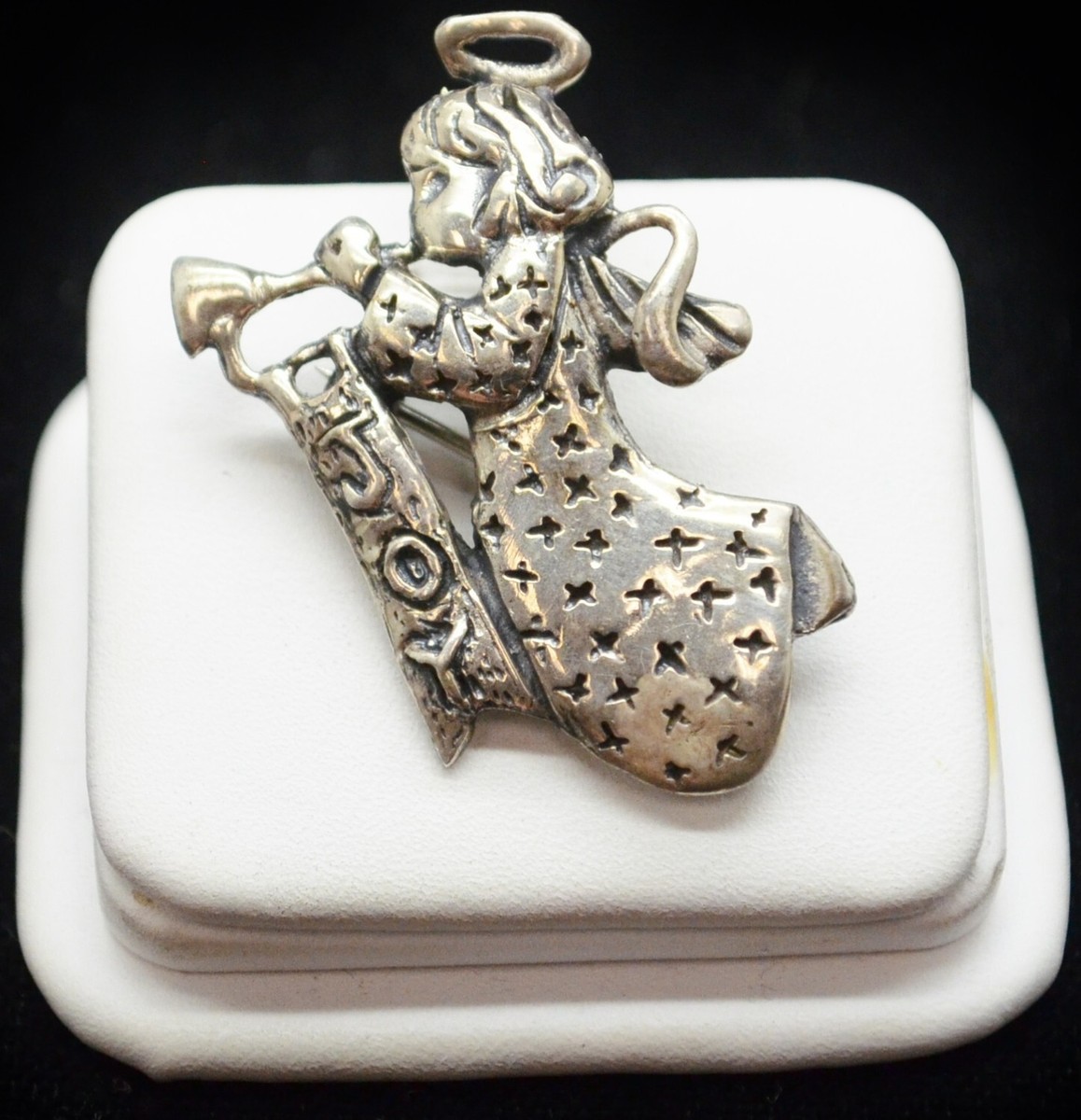 Sterling Silver Beautiful Angel Design Pin / Brooch #FMZ865 | eBay
