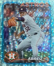 2024 Topps Base Set Series 2#438 Bryan Abreu Aqua Foil 41/399