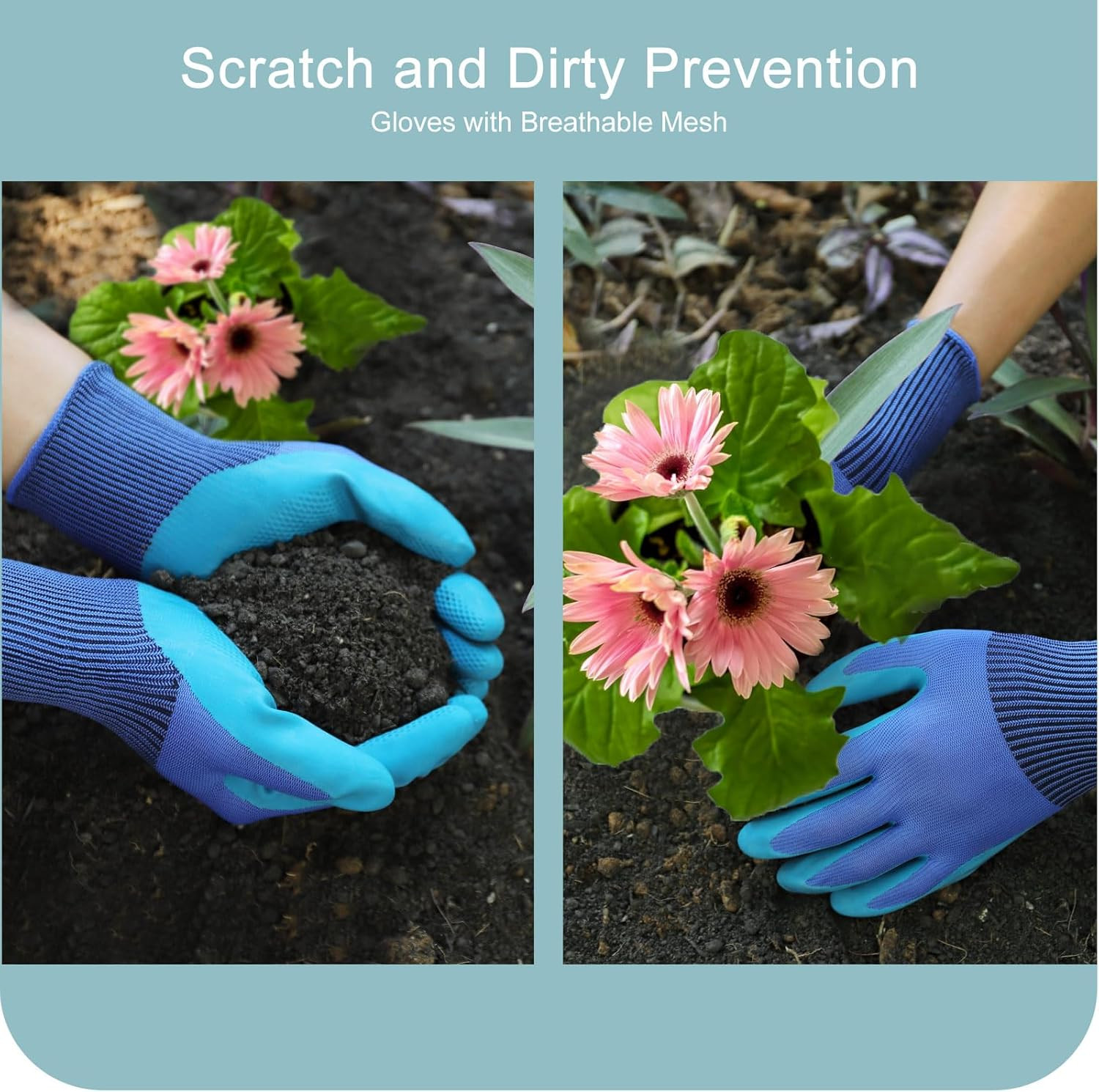 Garden Tools 7-Piece, Gardening Hand Tools, Gardening Tools Set with Rust-Proof,