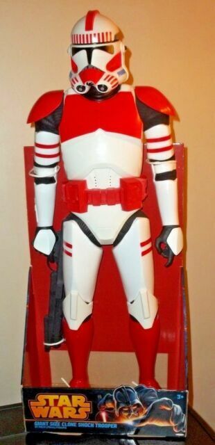 Star Wars Giant Size Figure Clone Shock Trooper 79 Cm 31 Inch Jakks Pacific For Sale Online Ebay