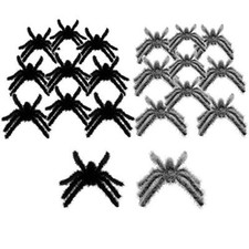 20 Pcs Realistic Plastic Spider Toys Fake Spider Prank Prop Joke Spiders Party