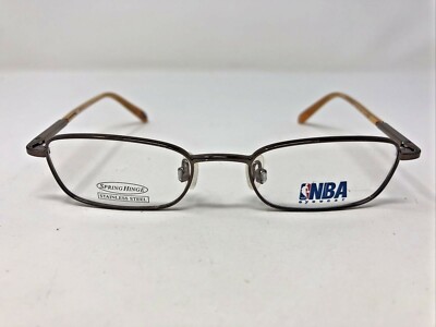 NBA Eyewear Eyeglasses Frame Half-Time 339 45-17-145 Silver/Yellow Y832