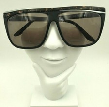 Vintage EB Enrico Black Copper Pearl Oversized Square Sunglasses FRAMES ONLY
