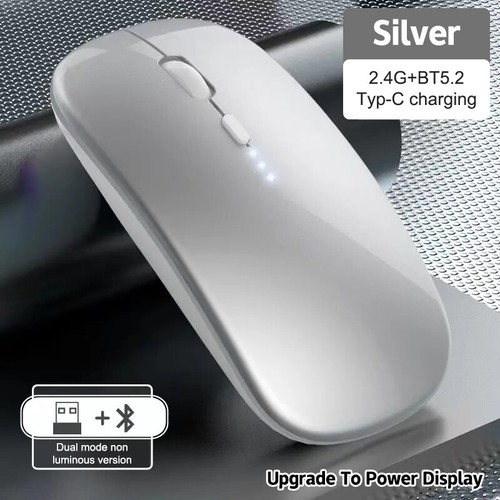 Portable Wireless Mouse Bluetooth-compatible 2.4GHz Dual Mode Computer Mice M-mx - Photo 22/30