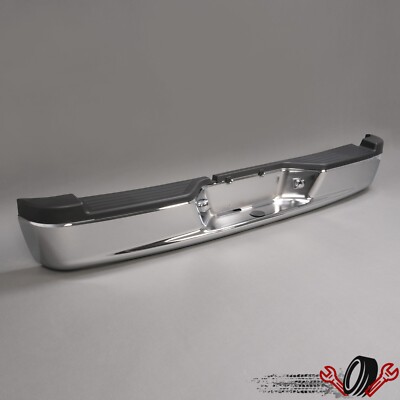 Silver Chrome Steel Rear Step Bumper Assembly For Dodge Dakota Truck 2005-2011