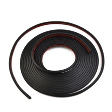 5M Rubber Sealing Strip Car Headlight Bumper Lip Weatherstrip W/ Dual-sided Tape