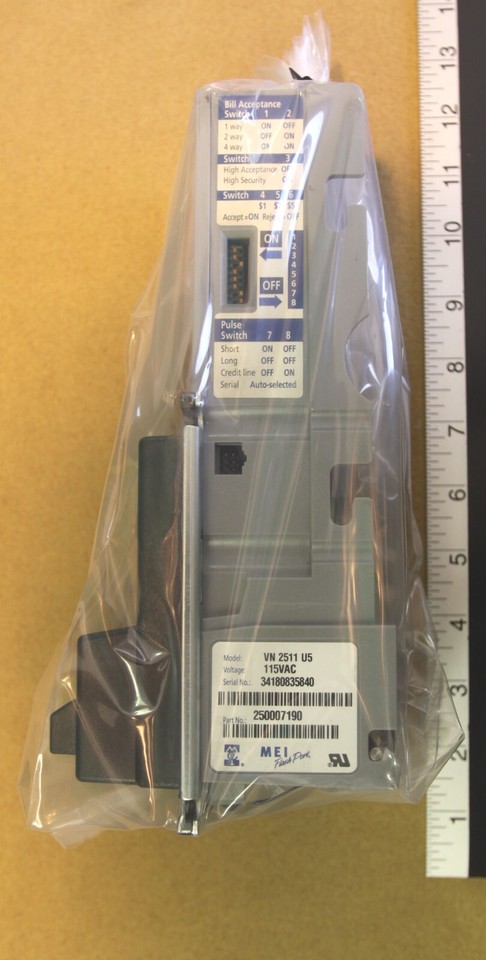 Refurbished MARS/MEI VN 2511 U5 Bill Acceptor - Updated 2025, Accepts $1 & $5 Bills