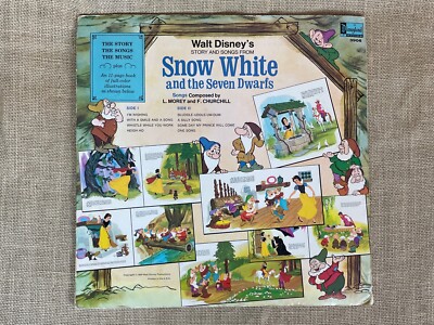 Disney's Snow White & the Seven Dwarfs LP (1969) 3906 Gatefold | eBay