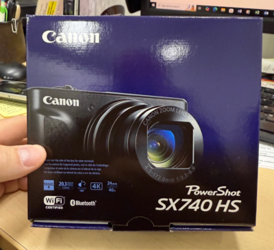 Canon SX740HS, Black, Brand NEW, Untouched IOB, USA Model, Auth  Dealer!