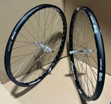 TNT BICYCLES, BMX WHEEL SET - 20, 24"  SUN ENVY, DERRINGER - Black & Silver