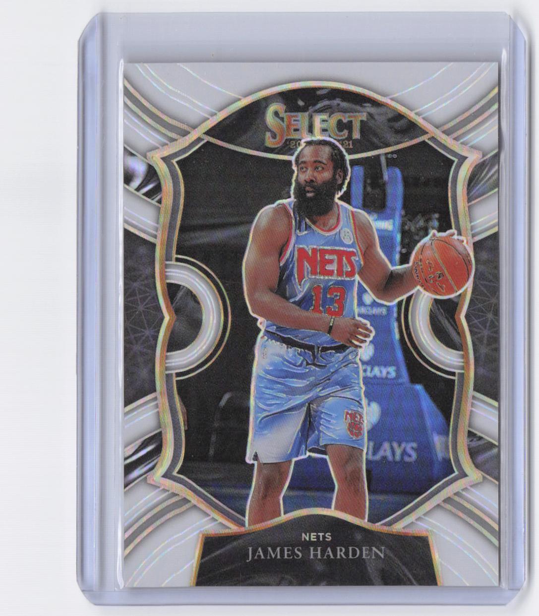 2020-21 Panini Select James Harden #12 White Prizms #/149