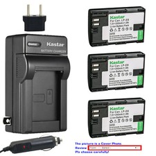 Kastar Battery AC Charger for Canon Original Genuine Battery LP-E6N LP-E6 LPE6