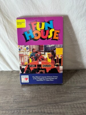 Vtg 1989 Fun Housel PC Game Floppy Disc (Commodore 64) - PLZ READ