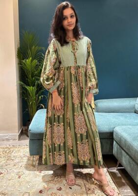 Hand block printed Midi dress Long Boho dress print maxi dress bridesmaid Gift | eBay Hand block printed Midi dress Long Boho dress print maxi dress bridesmaid Gift | eBay