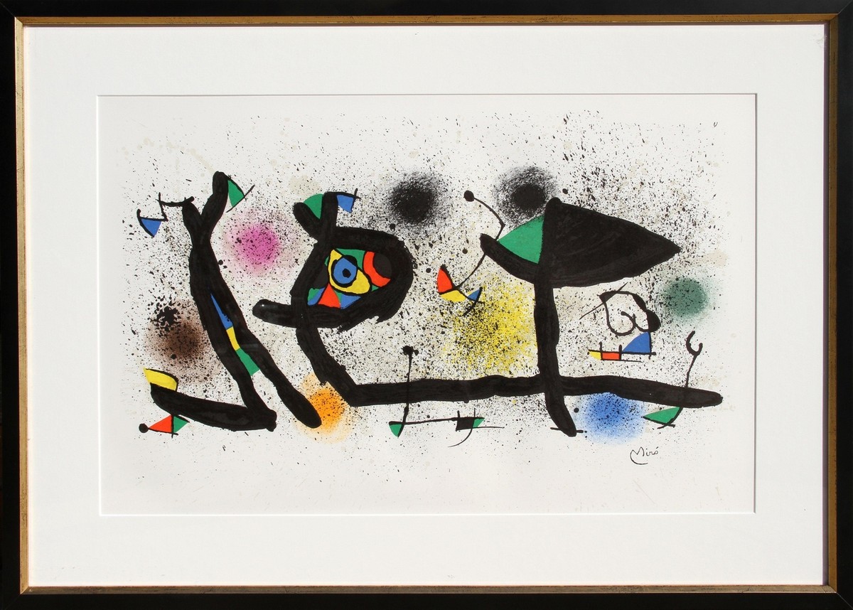 Joan Miro, Sculptures (M. 950), Lithograph on BFK Rives, signed in