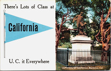 Postcard Berkeley California Banner Theres Lots of Class at U C it Everywhere