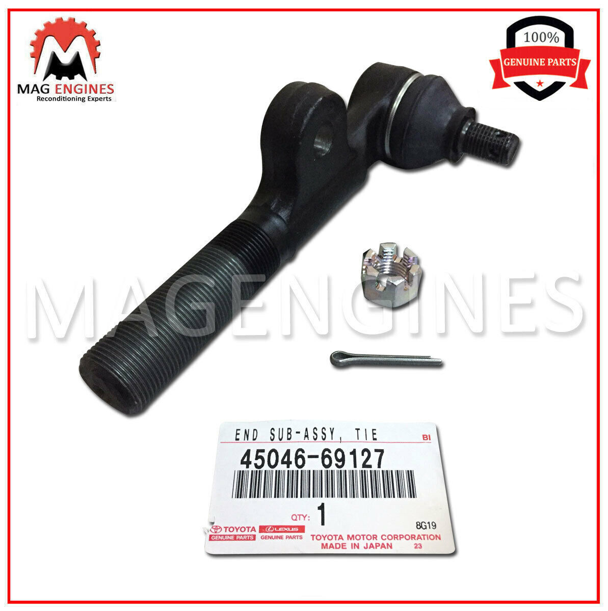 45046-69127 GENUINE OEM END SUB-ASSY, TIE ROD, LH 4504669127 | eBay