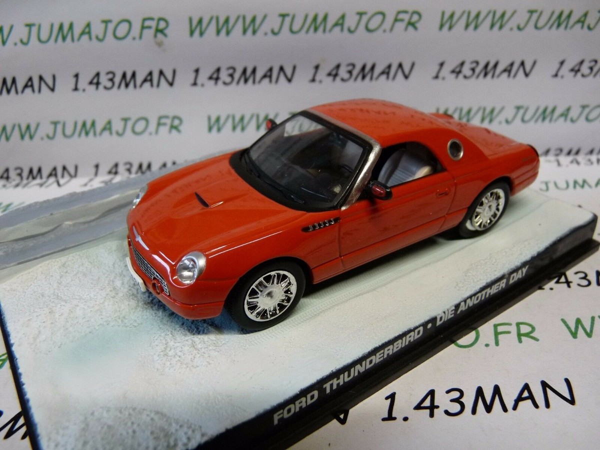 Miniature Ford Thunderbird James Bond Die Another Day IXO 1:43 Orange - Occasion - Voiture Et Boîte