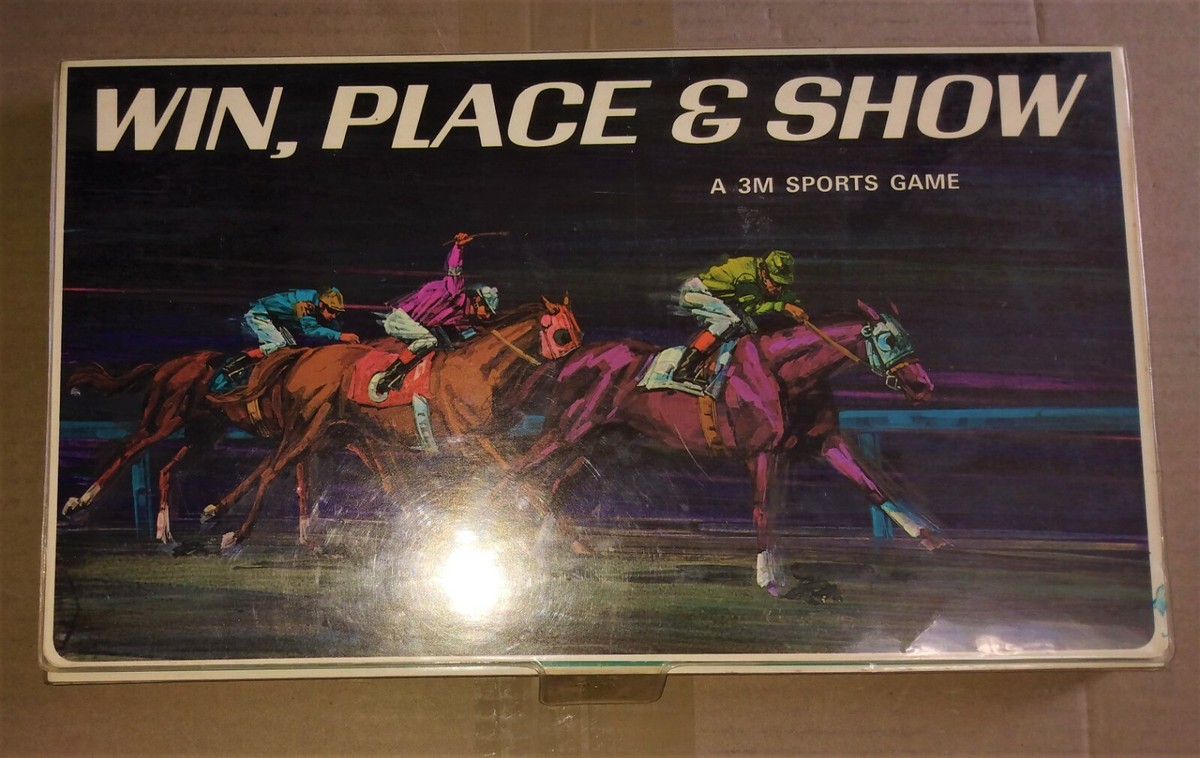 Vintage (1966) Win Place Show Horse Racing Board Game 3M Sports