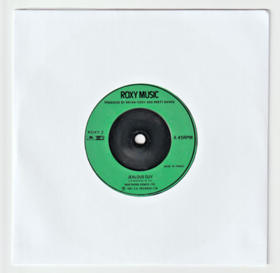 ROXY MUSIC : JEALOUS GUY   7'' Vinyl Single 45 Record (Polydor 1981)  Ex.