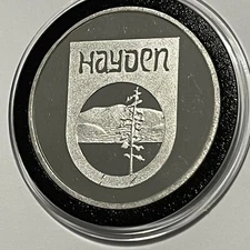 Hayden Lake Country Club Collector Coin 1 Troy Oz .999 Fine Silver Medal Round
