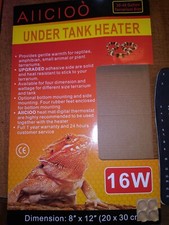 Aiicioo Under Tank Heater only - Reptile Heating Pad 8 x 12