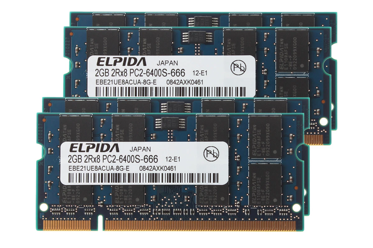 Puce Mémoire Elpida HM5165165FTT-5 – DRAM TSOP50, Lot 272 Pièces, Neuf
