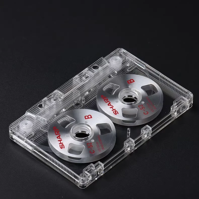 Cinta de casete plateada carrete a carrete SHARP C-52 diseño de alta calidad hecho a sí mismo Foto 2 de 4