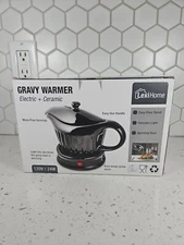 LexiHome-Electric Gravy Warmer  Ceramic 14oz 400ml, 120V Gravy Warmer black new 